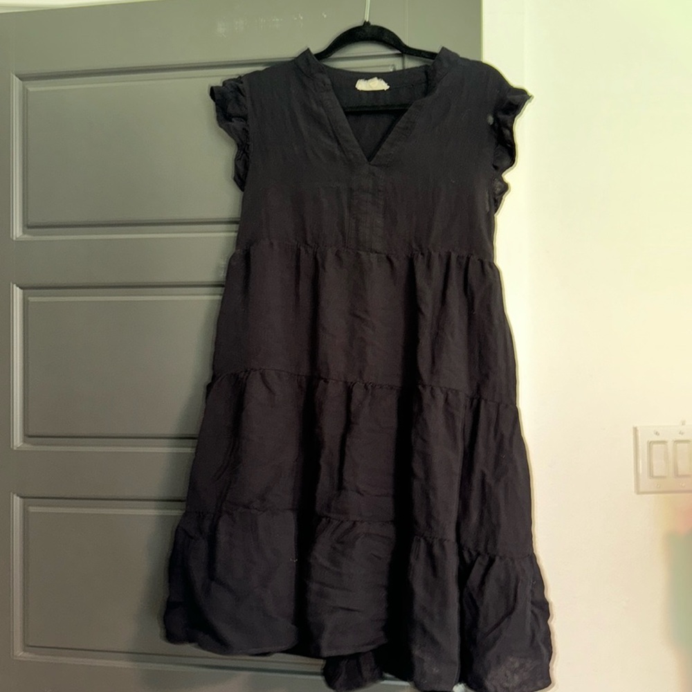 Entro brand black midi dress